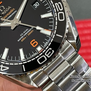VSF A8900 Planet Ocean 600M 43.5mm 1/4 Orange Black Dial SS Bracelet VSF A8900 43.5mm  SS Bracelet VSF - Image 3
