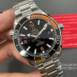 VSF A8900 Planet Ocean 600M 43.5mm 1/4 Orange Black Dial SS Bracelet VSF A8900 43.5mm  SS Bracelet VSF - Image 6