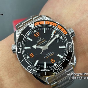 VSF A8900 Planet Ocean 600M 43.5mm 1/4 Orange Black Dial SS Bracelet VSF A8900 43.5mm  SS Bracelet VSF - Image 7