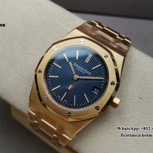 ZF A2121 AP Royal Oak 39mm 15202 RG Blue Dial RG Bracelet - Image 2