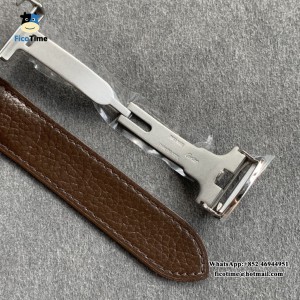 K11F Swiss Quartz Tank 24mm White Dial Brown Leather Strap - Image 8