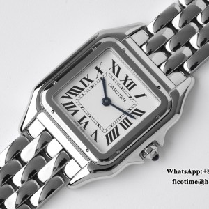 BVF Swiss Quartz PANTHERE 27mm White Dial SS Bracelet - Image 4