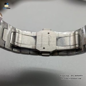 Santos Medium 35mm White Dial SS Bracelet BVF MY9015 - Image 6