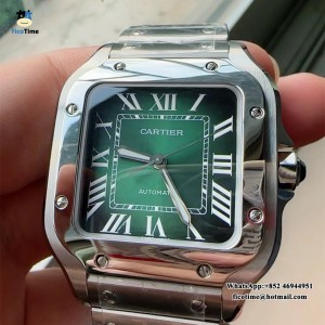 Santos Medium 35mm Green Dial SS Bracelet BVF MY9015 - Image 2