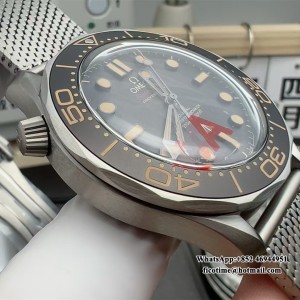 VSF A8800 Seamaster Diver 300M “No Time To Die” 42mm NTTD Black Dial titanium Bracelet V6 - Image 2