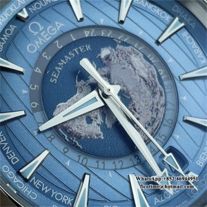 VSF A8938 Aqua Terra 150M 43mm Worldtimer SS/RU Blue Dial - Image 2