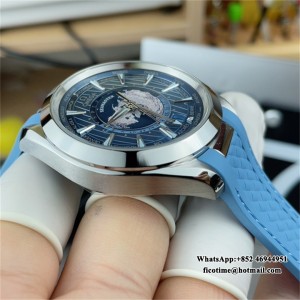 VSF A8938 Aqua Terra 150M 43mm Worldtimer SS/RU Blue Dial - Image 9