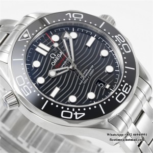 ZF A8800 Seamaster 300m Basel  SS/SS Black/Dot - Image 3