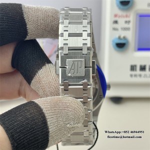 ZF A7121 Royal Oak 39MM 16202 Blue Textured Dial SS Bracelet - Image 3