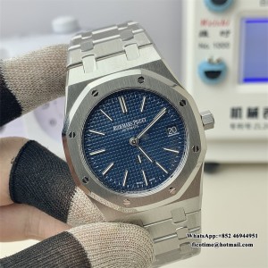 ZF A7121 Royal Oak 39MM 16202 Blue Textured Dial SS Bracelet - Image 6