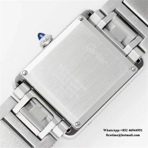 AF Swiss Quartz Tank Must 33.7x25.5mm SS/SS White Dial - Image 2