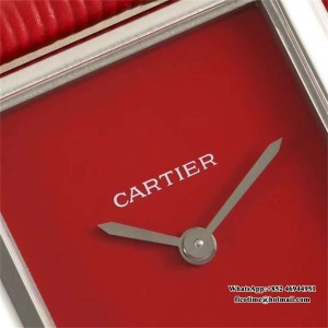 AF Quartz Tank Must 22/25.5mm Dia SS/LE Red Dial - Image 2