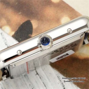 AF Quartz Tank Must 22/25.5mm Dia SS/LE Blue Dial - Image 2