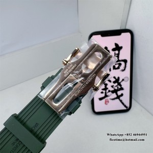 8F A5100 Overseas 4500V 41mm Green Dial Green Rubber Strap - Image 3