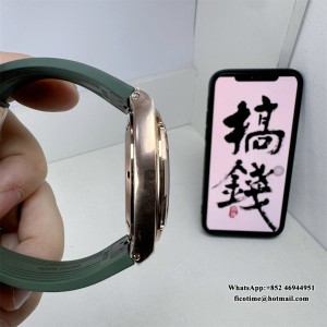 8F A5100 Overseas 4500V 41mm Green Dial Green Rubber Strap - Image 5