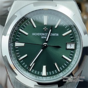 8F A5100 Overseas 4500V 41mm Green Dial SS Bracelet - Image 3