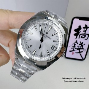 8F A5100 Overseas 4500V 41mm Silver Dial SS Bracelet - Image 2