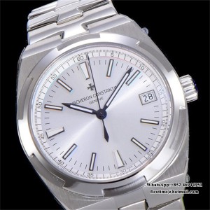 8F A5100 Overseas 4500V 41mm White Dial SS Bracelet - Image 3