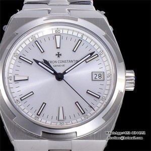 8F A5100 Overseas 4500V 41mm White Dial SS Bracelet - Image 6