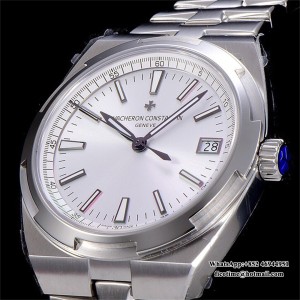 8F A5100 Overseas 4500V 41mm White Dial SS Bracelet - Image 7