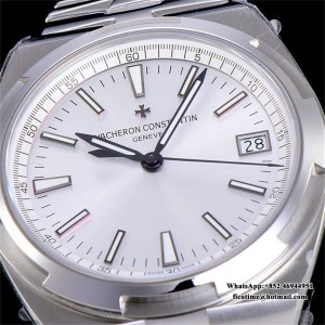 8F A5100 Overseas 4500V 41mm White Dial SS Bracelet - Image 9
