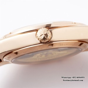 8F A5100 Overseas 4500V 41mm RG White Dial RG Bracelet - Image 6