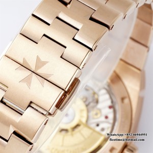 8F A5100 Overseas 4500V 41mm RG White Dial RG Bracelet - Image 8