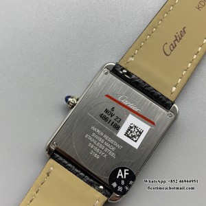 AF Quartz Cartier Tank Solo 24.4mm O SS/LE White Dial - Image 7