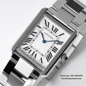 AF Quartz Tank Solo 27.4mm White Dial SS Bracelet - Image 4