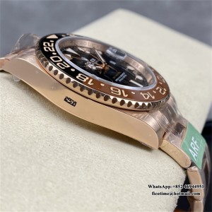 ARF VR3285 GMT Master II 126715 Rootbeer Oyster RG/RG Black Dial - Image 3