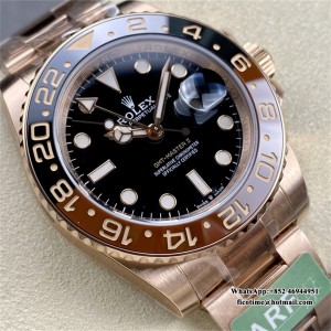 ARF VR3285 GMT Master II 126715 Rootbeer Oyster RG/RG Black Dial - Image 4