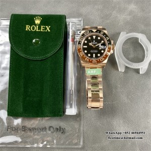 ARF VR3285 GMT Master II 126715 Rootbeer Oyster RG/RG Black Dial - Image 6