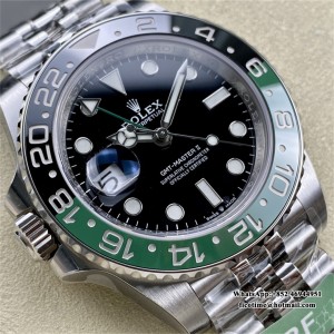 ARF SH3285 GMT Master II 126720 Sprite Jubilee Bracelet 40mm Black Dial V2 - Image 6
