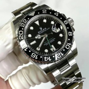 ARF Asia 3186 CHS GMT Master II 116710LN 904L SS/SS Black Dial - Image 3