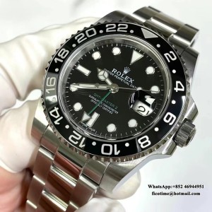 ARF Asia 3186 CHS GMT Master II 116710LN 904L SS/SS Black Dial - Image 6