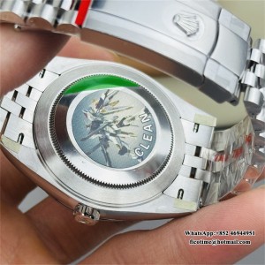 Clean CF Wimbledon DateJust 41MM 126334 Gray Dial Green Marker Jubilee Bracelet VR3235 - Image 5