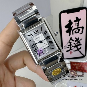 AF MY9015 Tank Must 41mm SS Bracelet Silver Dial - Image 4
