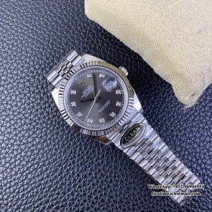 Clean CF VR3235 Datejust 126334 41mm Jubilee Bracelet Grey Dial Diamond Marker - Image 4