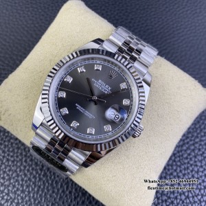 Clean CF VR3235 Datejust 126334 41mm Jubilee Bracelet Grey Dial Diamond Marker - Image 7