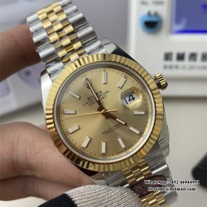 Clean DateJust 41mm 126333 Clean CF YG/SS YG Dial Jubilee Bracelet VR3235 - Image 2