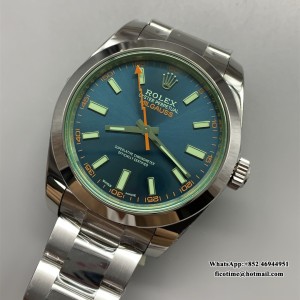 VSF Milgauss 116400GV 904L 40mm Blue Dial Green Crystal VS3131 - Image 2