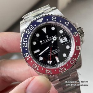 VSF V3 DD3285 GMT Master II 126710 Pepsi Oyster Bracelet 40mm Black Dial - Image 2