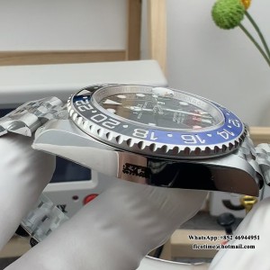 VSF DD3285 GMT Master II 126710 Batgirl 40mm Jub SS/SS Black Dial - Image 4