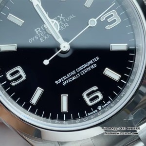 VSF VS3230 Explorer I 124270 36mm SS Bracelet Black Dial - Image 2