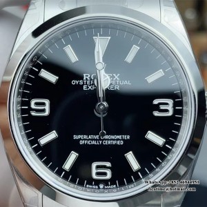 VSF VS3230 Explorer I 124270 36mm SS Bracelet Black Dial - Image 4