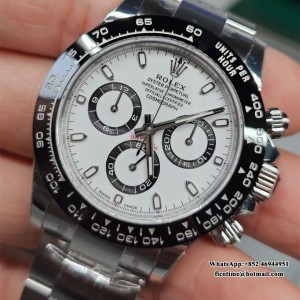 VSF DD4130 panda Daytona 116500 40mm SS Bracelet White Dial - Image 2