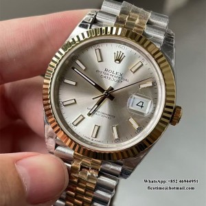 VSF VS3235 Datejust 126333 41mm Jubilee Bracelet SS/YG Silver Dial - Image 4