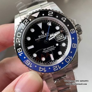 VSF DD3285 GMT Master II 126710 batman 40mm Oyster Bracelet SS/SS Black Dial - Image 2