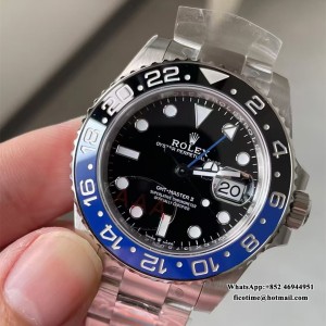 VSF DD3285 GMT Master II 126710 batman 40mm Oyster Bracelet SS/SS Black Dial - Image 4