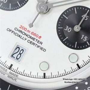 ZF DD7750 Tudor Black Bay Chrono 316L 41mm SS Bracelet White Dial - Image 5